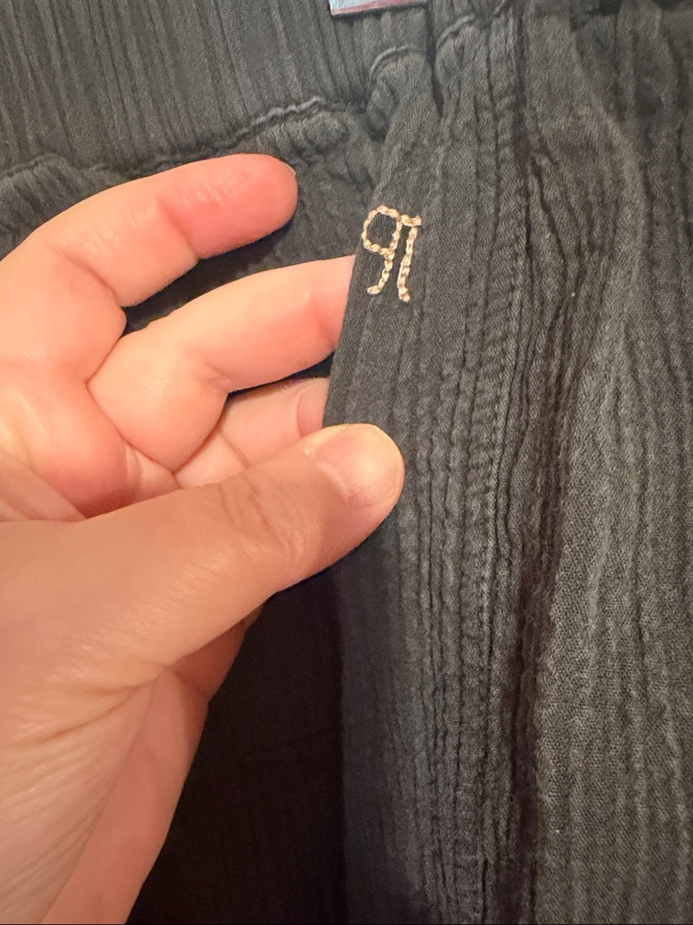 PILCRO Balloon Jogger Pants Navy Blue LARGE Anthropologie - Picture 6 of 8